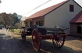 Voortrekkers` horse-cart, Pilgrim`s Rest, South African Republic