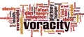 Voracity word cloud