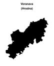 Voranava outline map Royalty Free Stock Photo