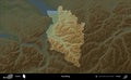 Vorarlberg highlighted, Austria. Physical Royalty Free Stock Photo
