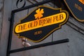 The Old Irish Pub sign Royalty Free Stock Photo