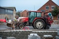 Tractor equipped to do Tarmac works