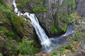 Voringsfossen Waterfall. Hordaland, Norway Royalty Free Stock Photo