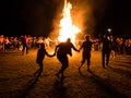 VOROCHEVO, UKRAINE - JULY 16, 2017: Lemko Vatra festival in Vorochevo, Ukraine. Royalty Free Stock Photo