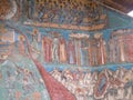 Voronet Monastery, Bucovina County, Romania, Judgement Day scene painting Royalty Free Stock Photo