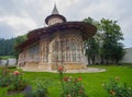 Voronet Monastery painted church in Moldavia