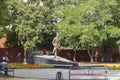 Voronezh, a monument to Andrei Platonov in the park in front of the Voronezh State University.