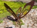 Butterfly metal figure