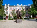 Monument to Marshak on Karl Marx Street in Voronezh Royalty Free Stock Photo