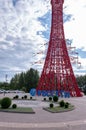 Red tower of Rosseti in summer Royalty Free Stock Photo