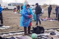 Voronezh, Russia - March 15, 2020: Flea market is a place where people sell old and antiques Royalty Free Stock Photo