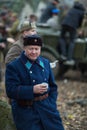 Participants of military-historical reconstruction, dedicated to combat action in 1941 during WWII.