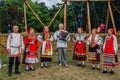 Voronezh, Russia - September 08, 2017: Traditional Russian folklore ensemble