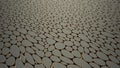 Voronoi abstract pattern background. 3d rendering