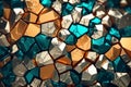 Vibrant Voronoi Block Texture - Ultra Glossy Jewels Abstract 3D Background
