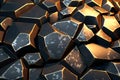 Vibrant Voronoi Block Texture - Splotchy Metallic Abstract 3D Background