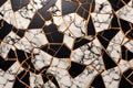 Vibrant Voronoi Block Texture - Thin Chipped Marble Abstract 3D Background