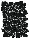 Voronoi texture. Black and white ornament for design Royalty Free Stock Photo