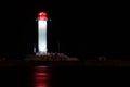 Vorontsov Lighthouse Night Is A Red Signal Light