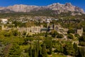 Vorontsov Palace or the Alupka Palace and park, Crimea. Aerial view