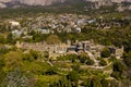 Vorontsov Palace or the Alupka Palace, Yalta, Crimea. Aerial view