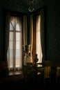 Crimea Vorontsov Palace Interior Grand Piano near Window