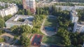 Voroshilovsky district of Rostov-on-Don, view of school 107, aerial view