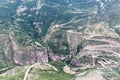 Vorotan river valley near Tatev, Armenia. Road between Tatev and Halidzor visibl