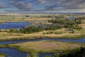 Vorskla river . Top view. Ukraine. Europe Royalty Free Stock Photo