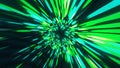 Vortex hyperspace tunnel wormhole time and space, warp science fiction Background 3D Animation