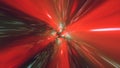 Vortex hyperspace tunnel wormhole time and space, warp science fiction Background 3D Animation