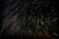 Vortex star trails Royalty Free Stock Photo