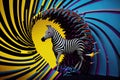 vortex zebra Royalty Free Stock Photo