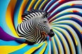 vortex zebra Royalty Free Stock Photo