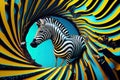 vortex zebra Royalty Free Stock Photo