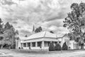 Parsonage of the Dutch Reformed Church in Vosburg. Monochrome