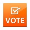 Vote button Royalty Free Stock Photo