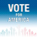 Vote for America. Election poster. Royalty Free Stock Photo