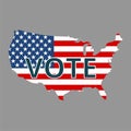 Vote American flag concept, simple concept Royalty Free Stock Photo