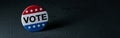 Vote badge for the US election, banner format