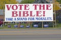 Vote The Bible election 2004 campaign sign