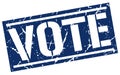 Vote square grunge stamp