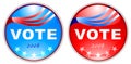 vote button 2008 Royalty Free Stock Photo