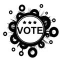 VOTE button Royalty Free Stock Photo