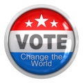 Isolated Vote button Royalty Free Stock Photo