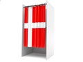 Vote cabinet with denmark flag