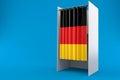 Vote cabinet with german flag