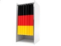 Vote cabinet with german flag