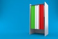 Vote cabinet with italian flag