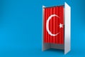 Vote cabinet with turkey flag